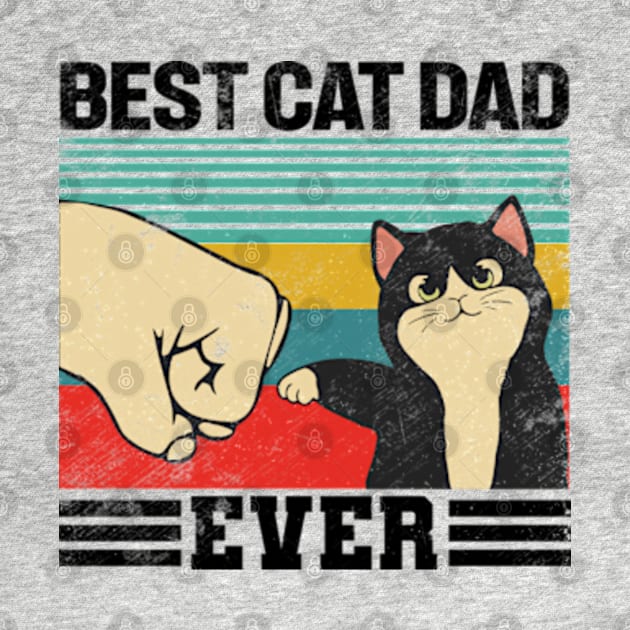 Best Cat Dad Ever Vintage by RiseInspired